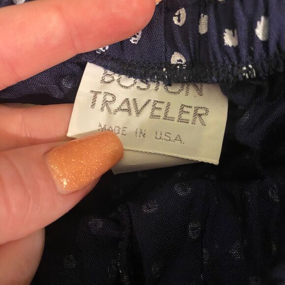 Boston Traveler Pull On Pants ~ Sz 13-14 ~ Blue ~ High Rise ~ 31" Inseam - Picture 3 of 6